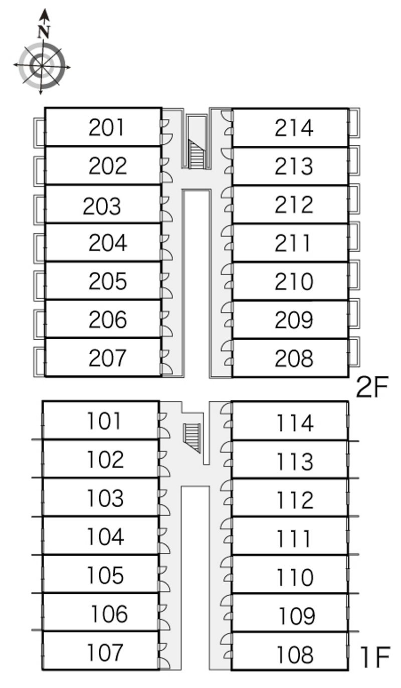 レオパレス陣原 間取り配置図