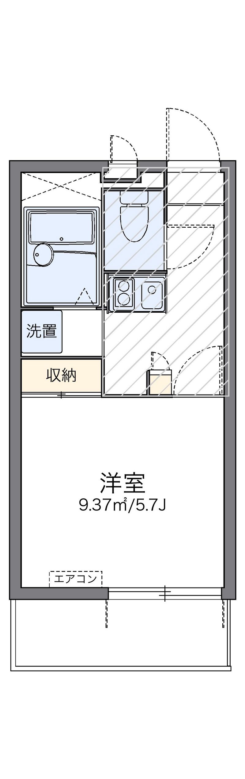 レオパレスシティセントラル 間取図