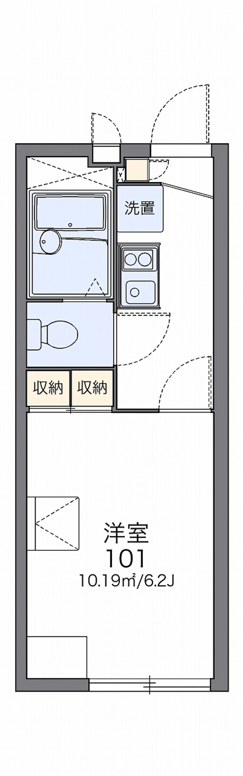 レオパレスパティオＮＳ 間取図