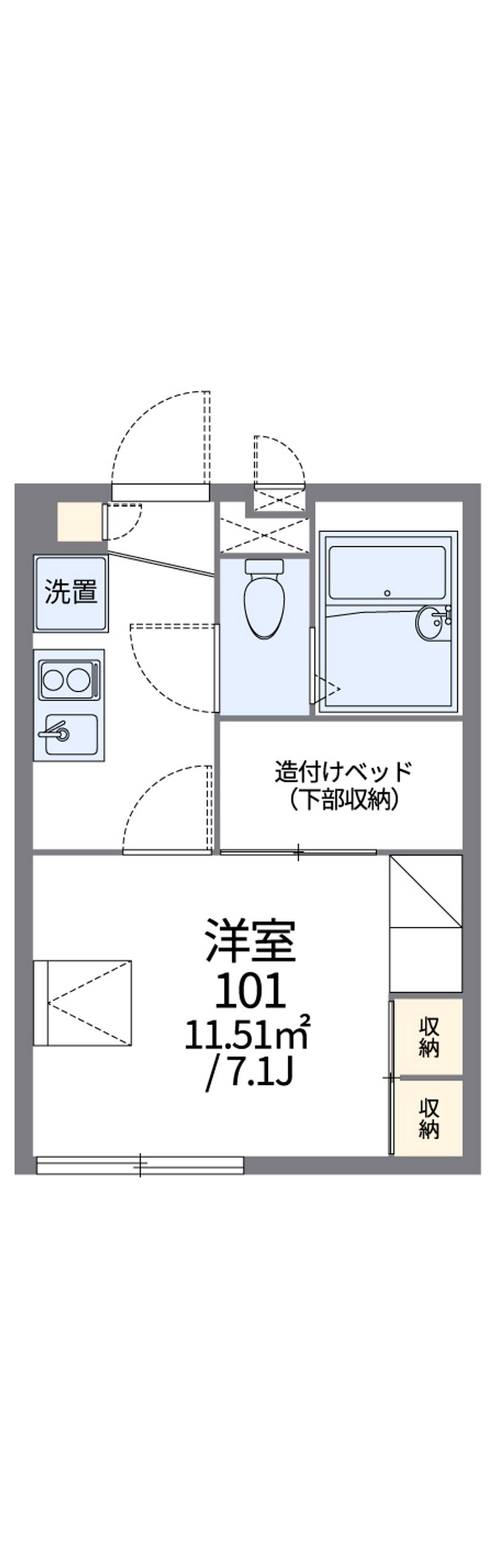レオパレスＩＷＡＩ 間取り