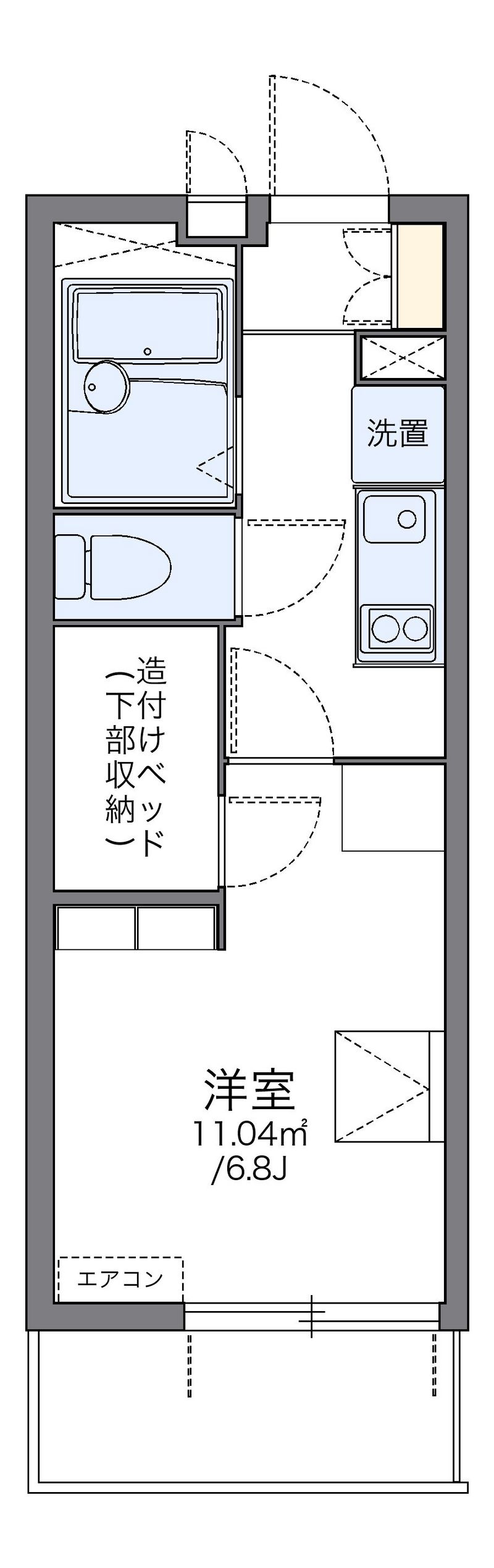 レオパレスＫＡＺＵⅢ 間取図