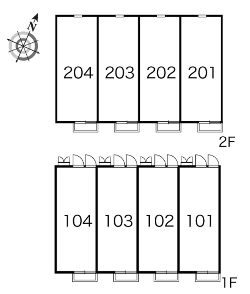 レオパレスフェンテ 間取り配置図