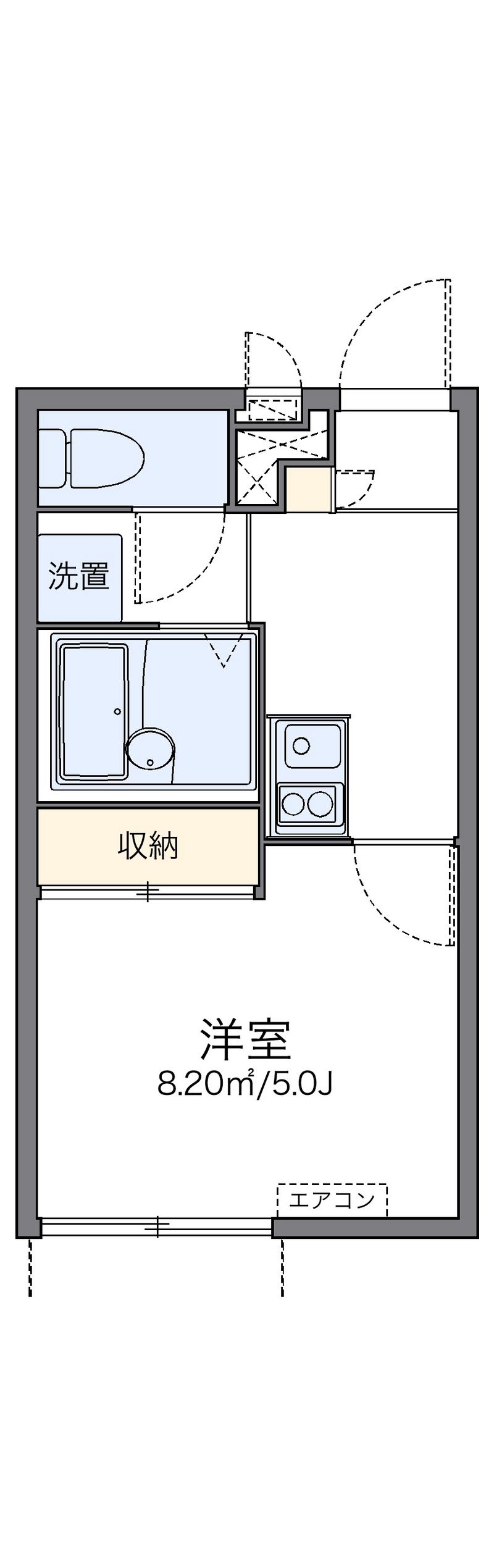 レオパレスボレール 間取図