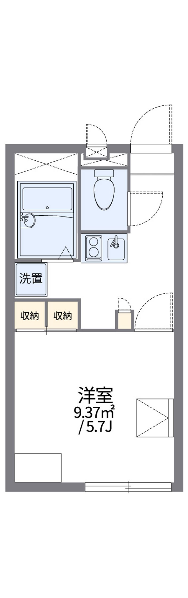 レオパレスキルシュ 間取図