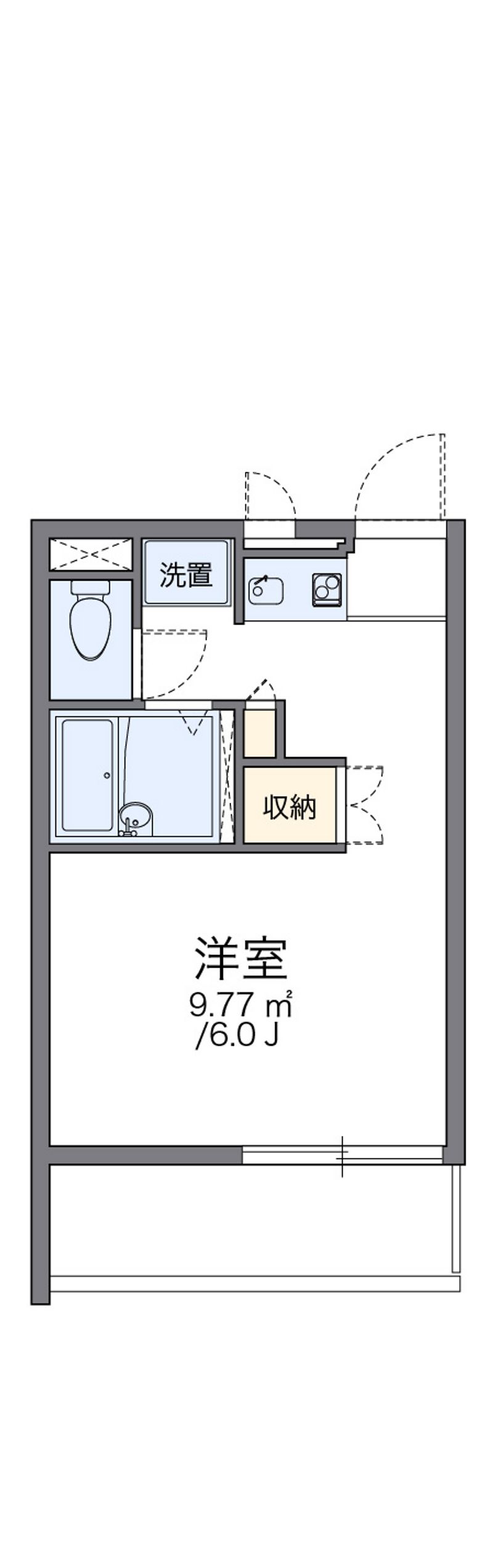 レオパレスシンセー 間取図