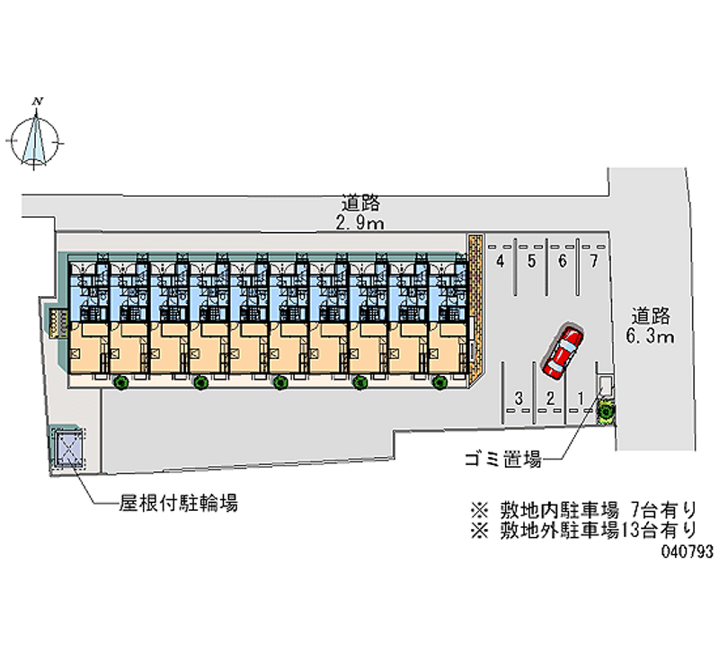 40793 Monthly parking lot