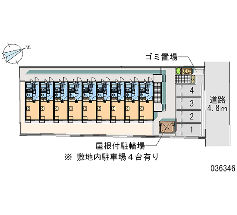 レオパレス方八町 区画図