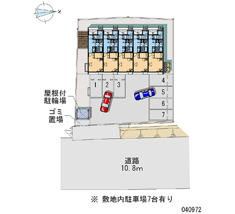 レオパレス大島 区画図