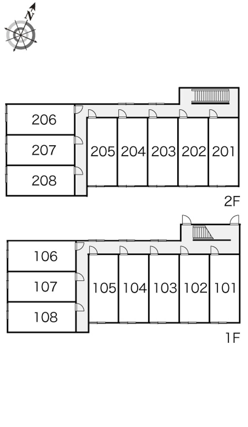 レオパレスヴィラ 間取配置図