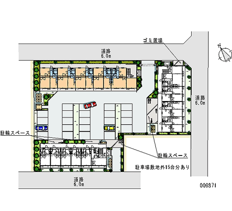 レオパレス城北Ａ 月極駐車場