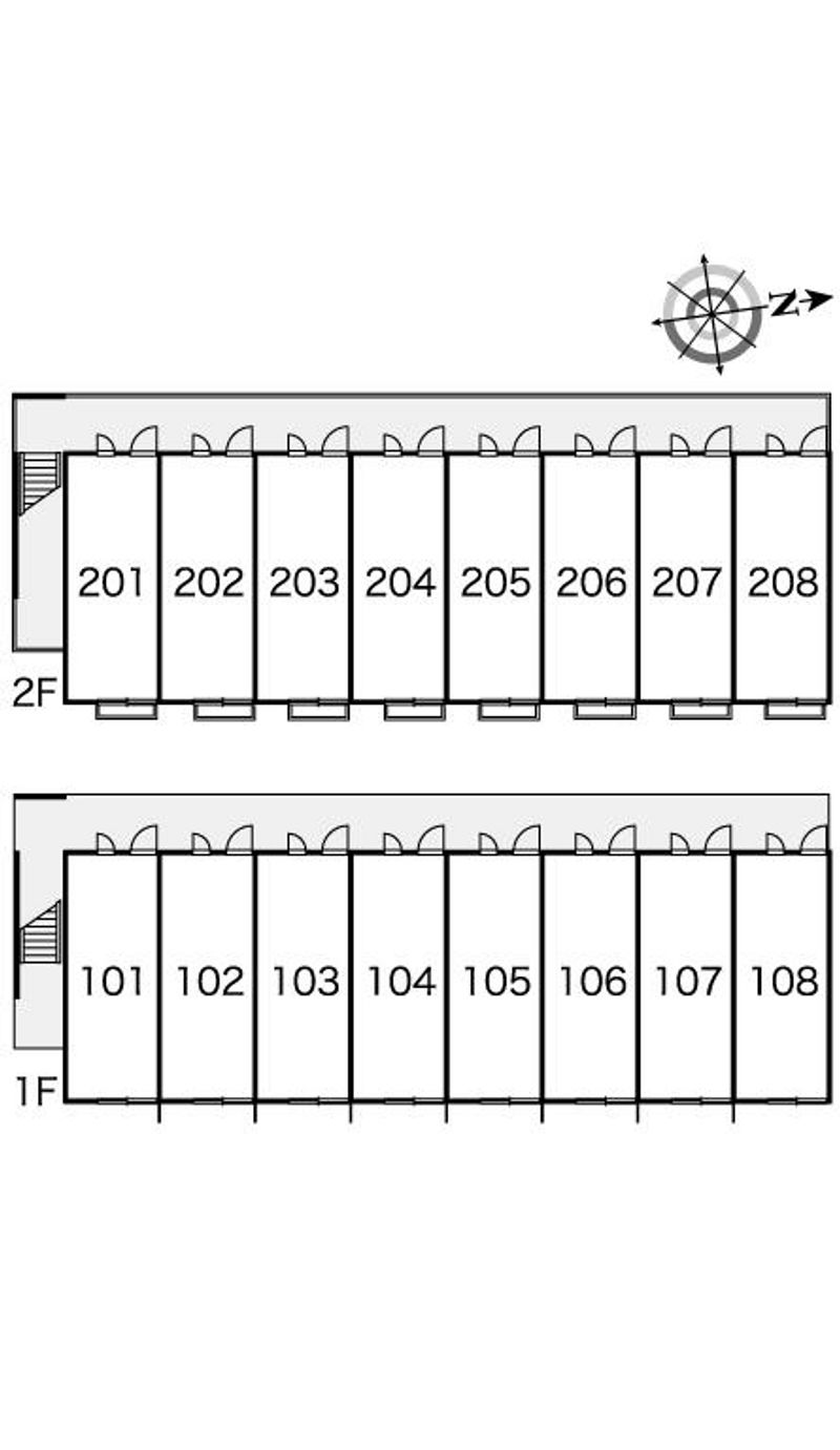 レオパレス花物語 間取配置図