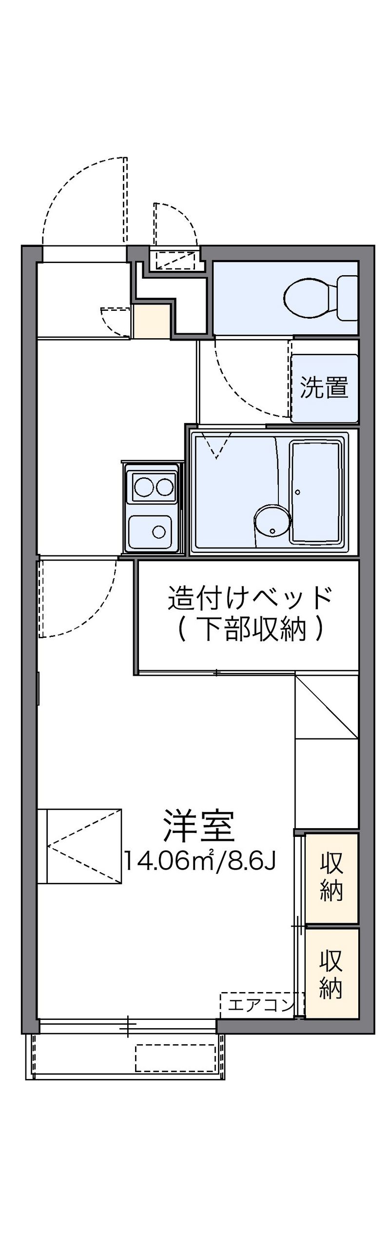 レオパレス辻九第三 間取図