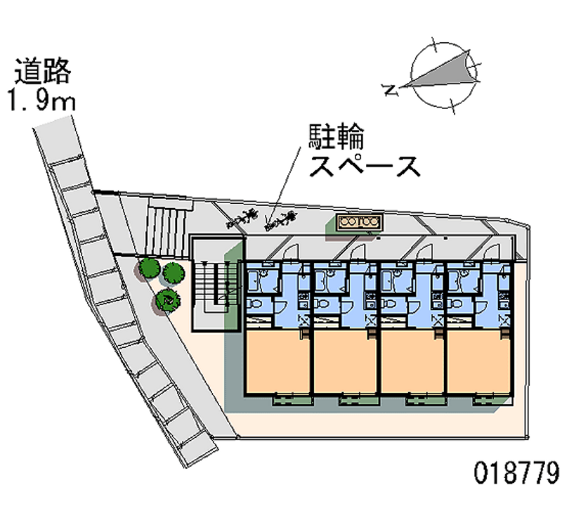 レオパレスウィル山手 区画図