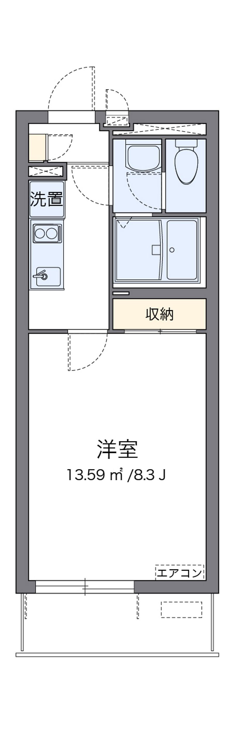 クレイノＳＩＢ 間取図
