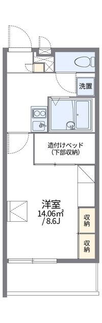 レオパレス南四日市 間取り図