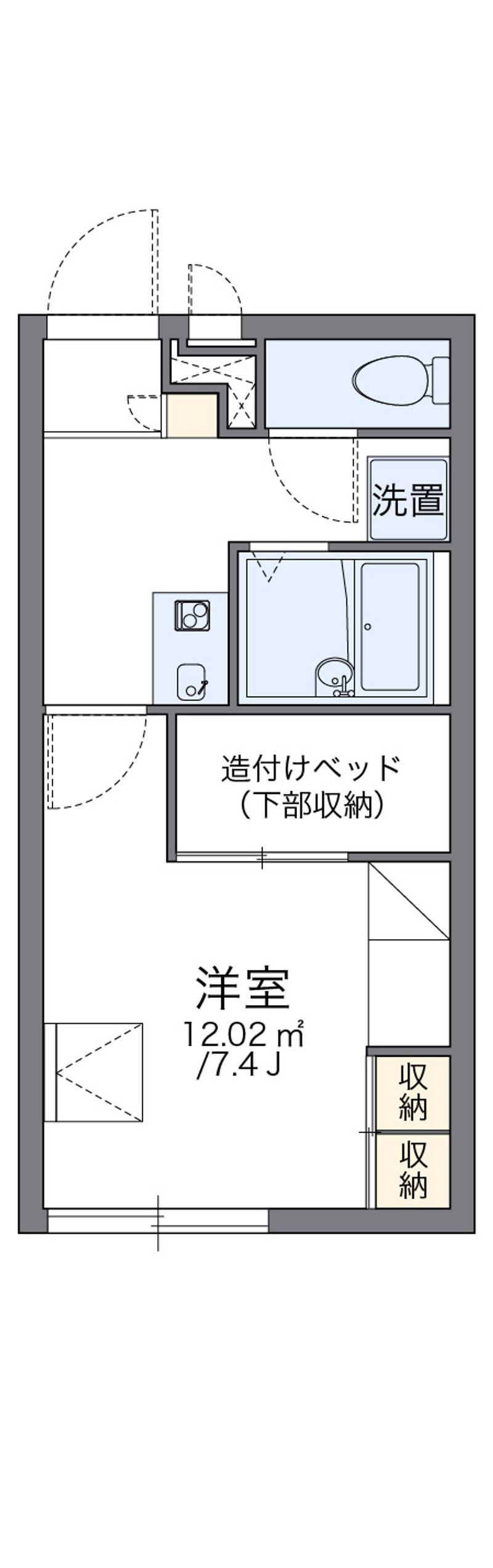 レオパレスＩＳＨＩＤＡ 間取図