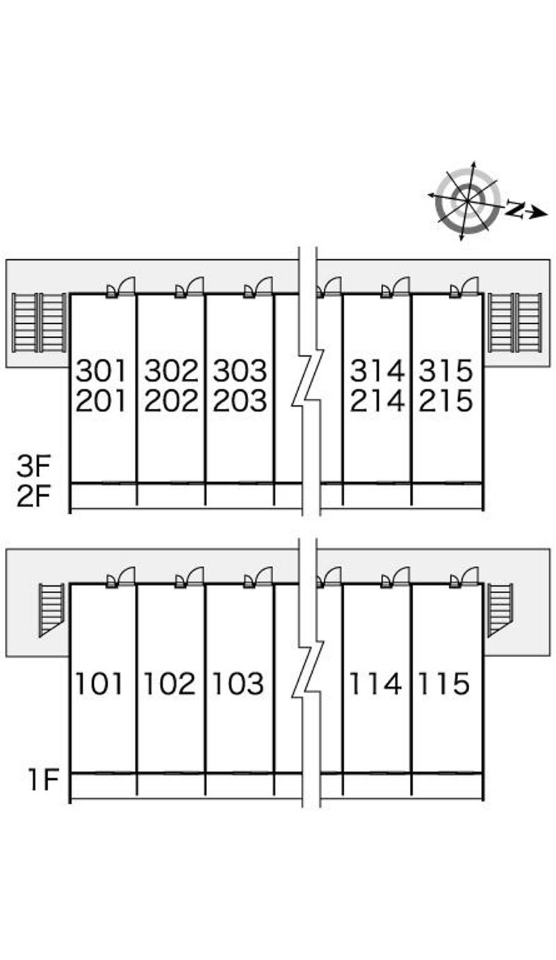 レオパレスＹＳ　ＳＴＡ木更津 間取配置図