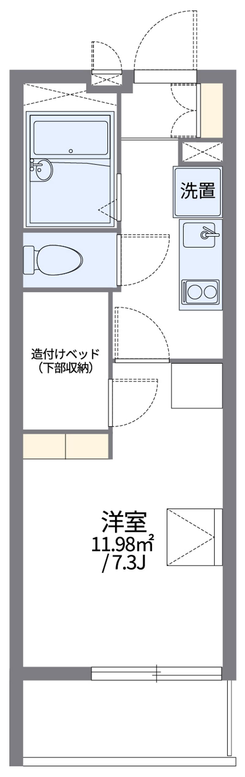 レオパレス豊田壱番館 間取図