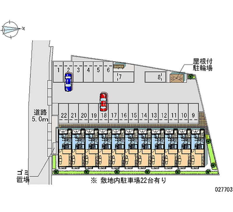 レオパレスさくら 月極駐車場