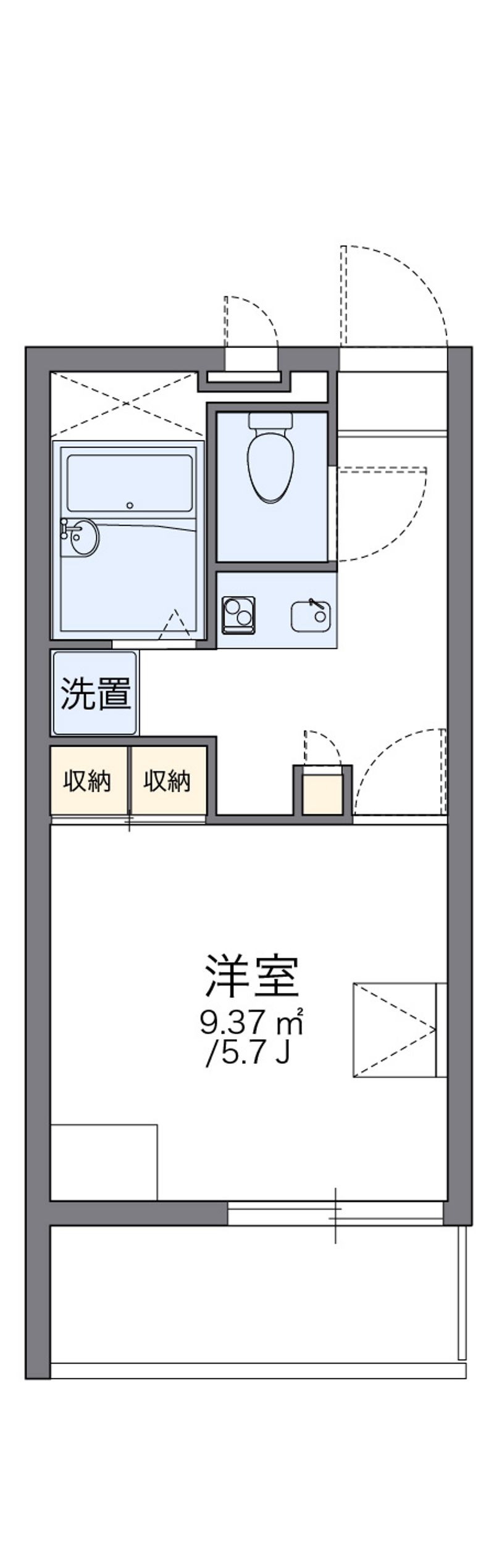 レオパレスポワールみゆきⅡ 間取図