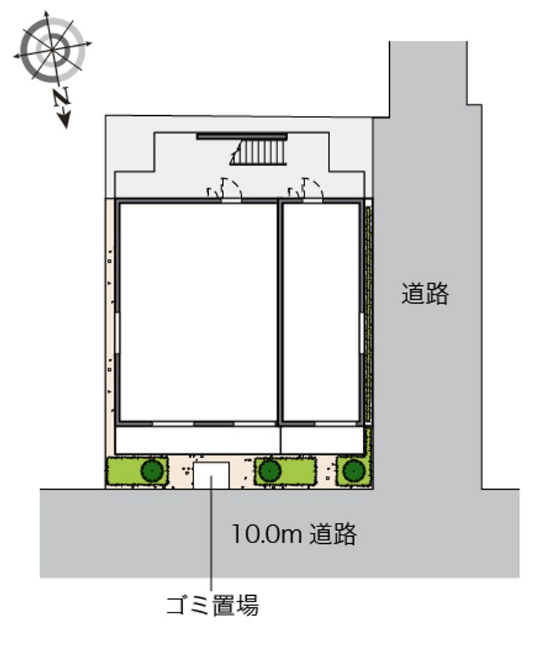 レオネクストエムズコート神楽坂 配置図