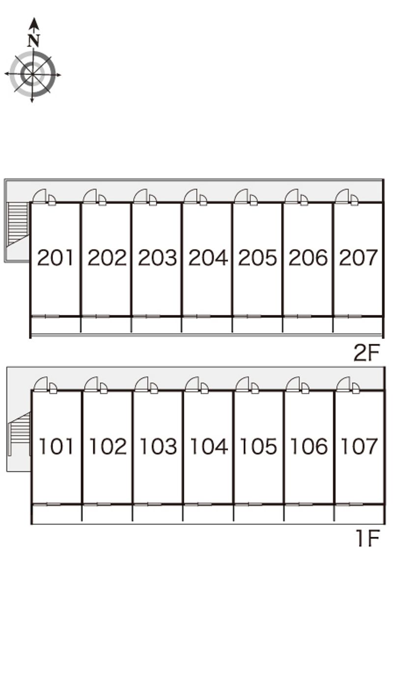 レオパレスセジュールⅡ 間取り配置図