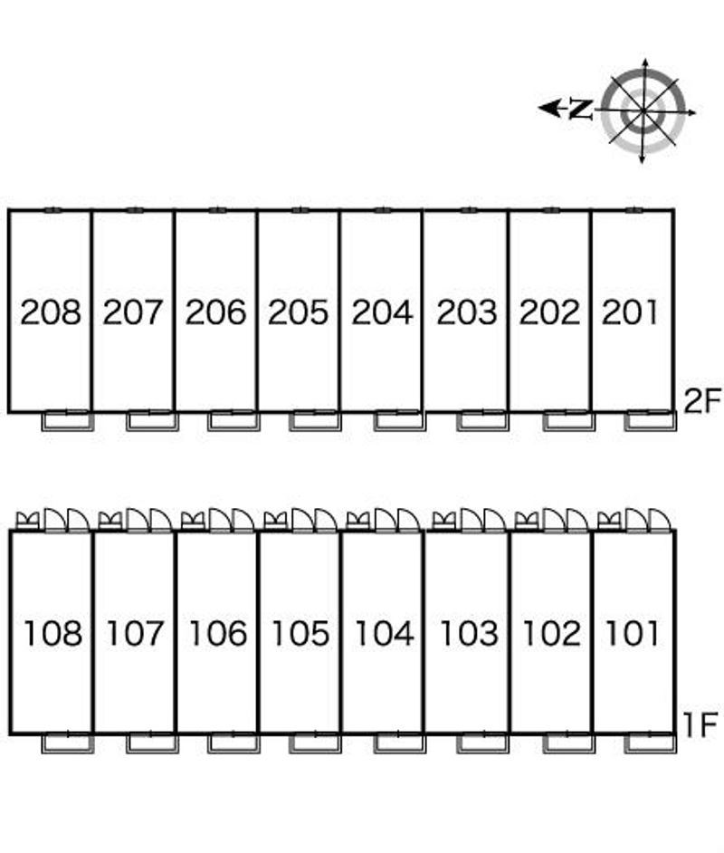 レオパレススカイヒル 間取り配置図