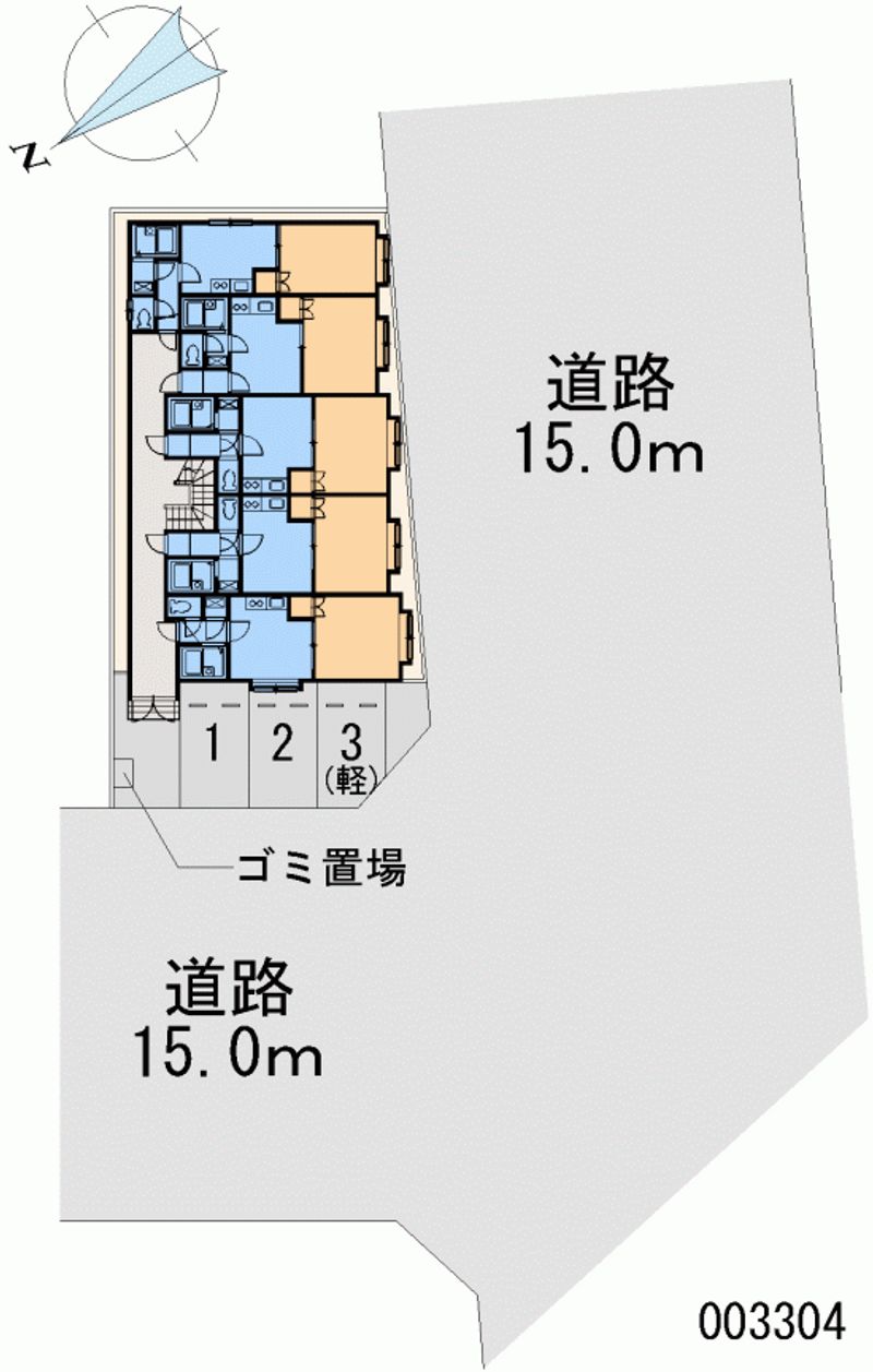 レオパレス千歳町第１Ｆ 月極駐車場