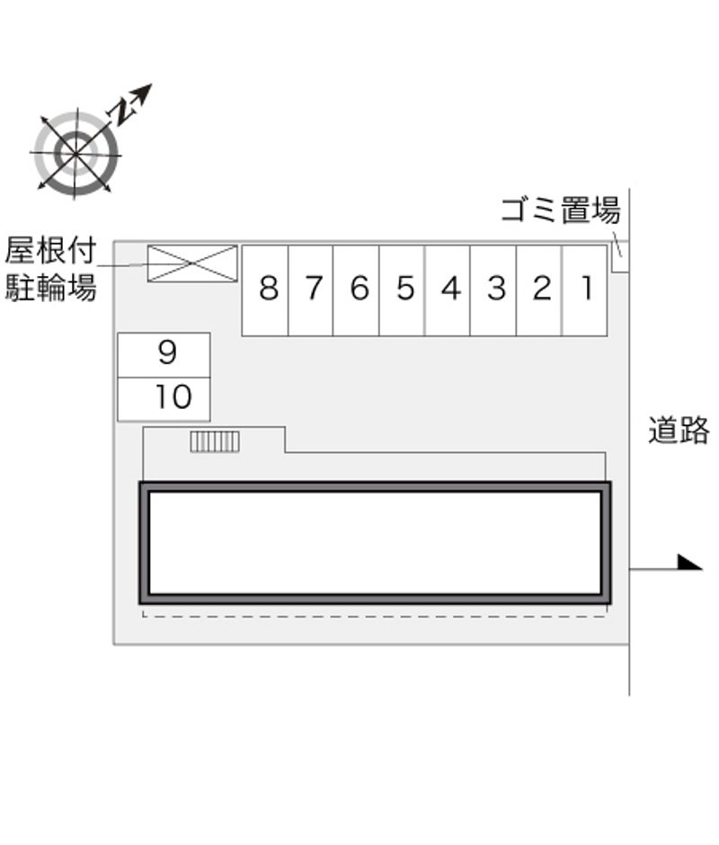 レオパレス小坂公園 配置図