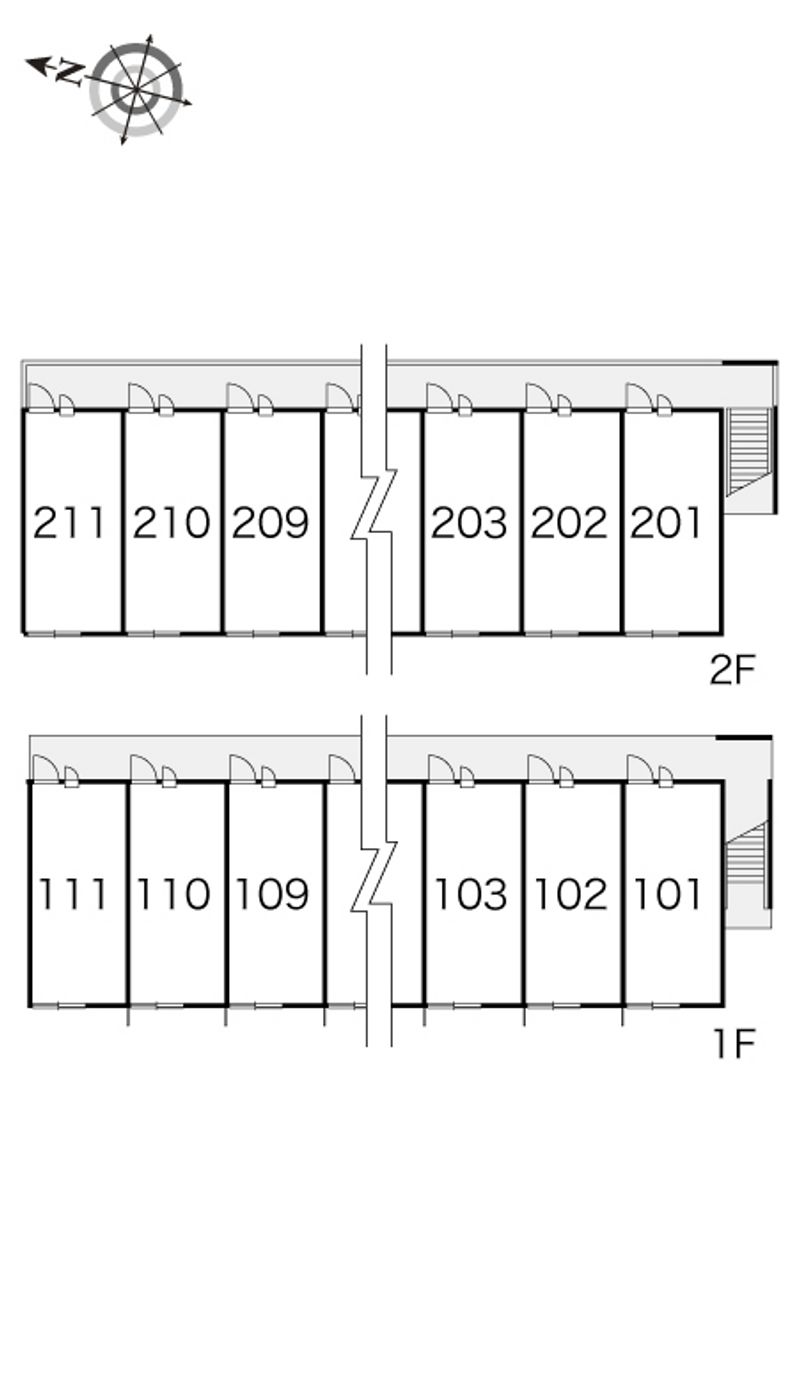 レオパレスＬａ　ｍａｉｓｏｎ 間取配置図