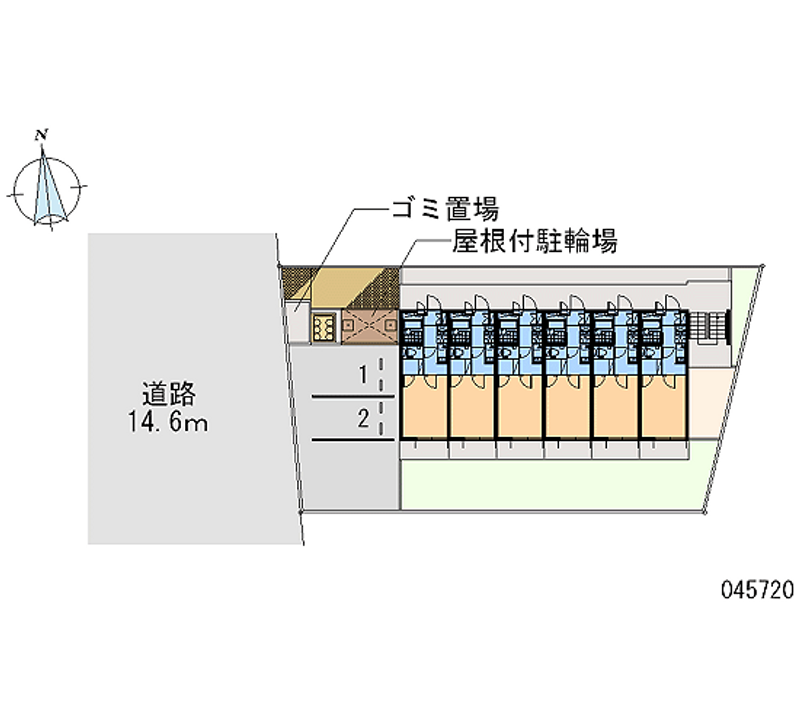 レオパレス長洲西通 区画図