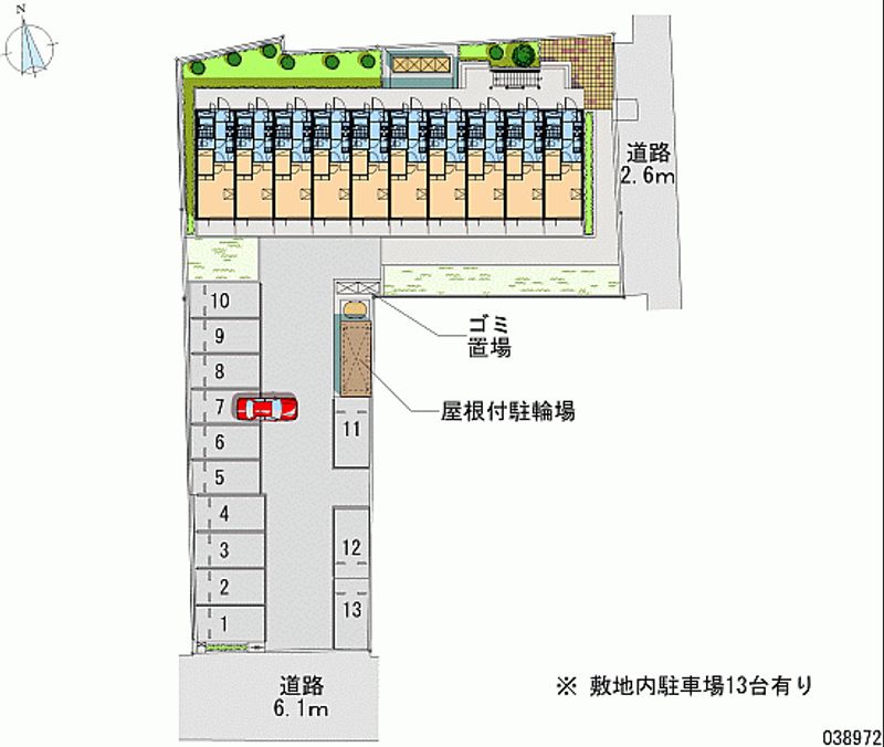 レオパレスブラッサム常田 月極駐車場