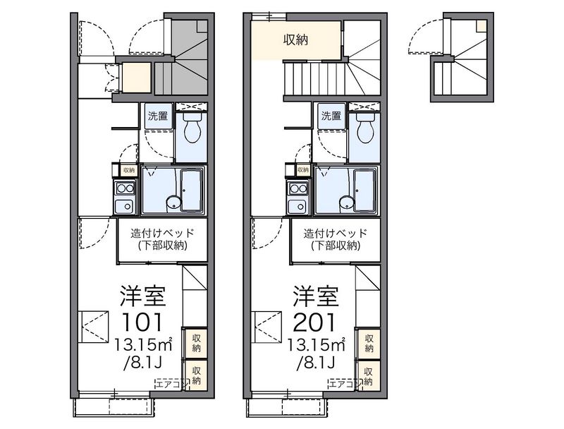 レオパレス天草Ⅰ 間取図