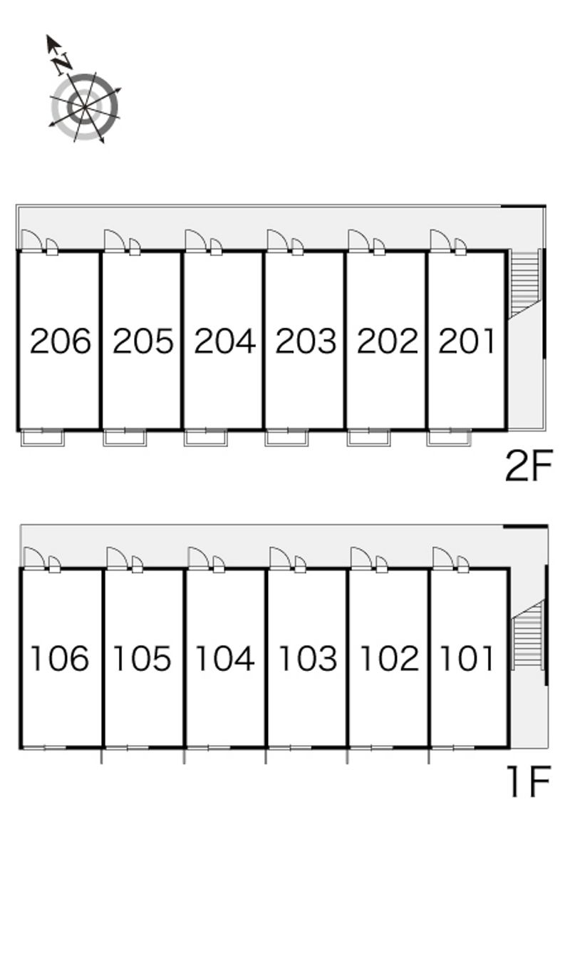 レオパレスエスポワール 間取り配置図