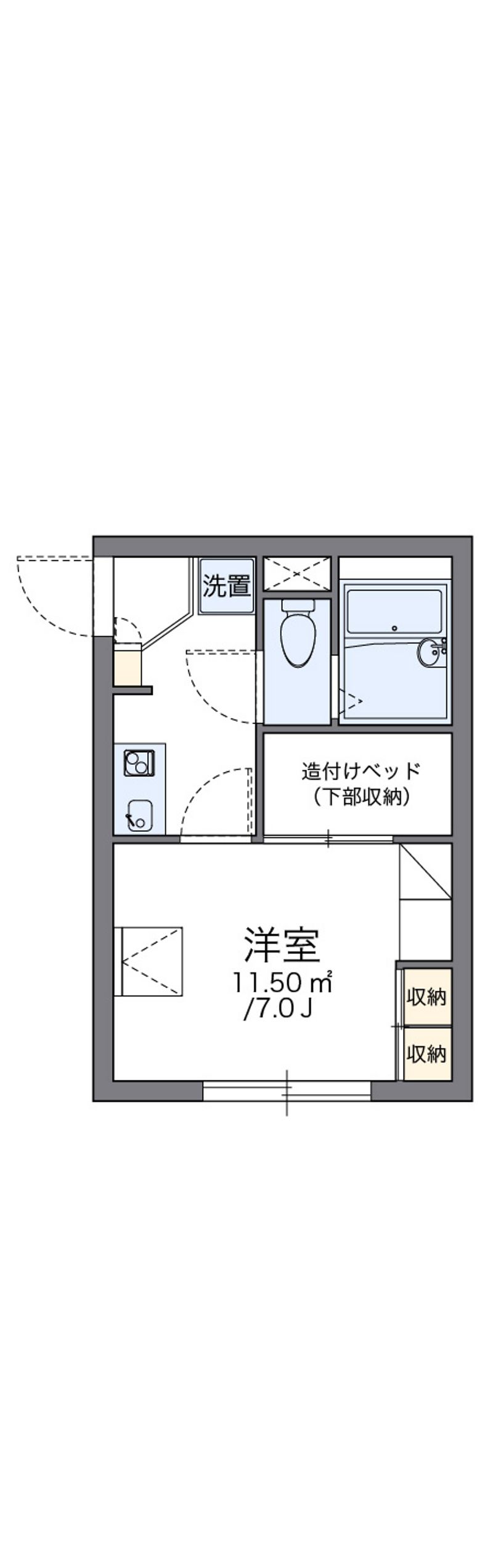 レオパレスＭ．Ｔｒｅｅ　Ⅲ 間取図