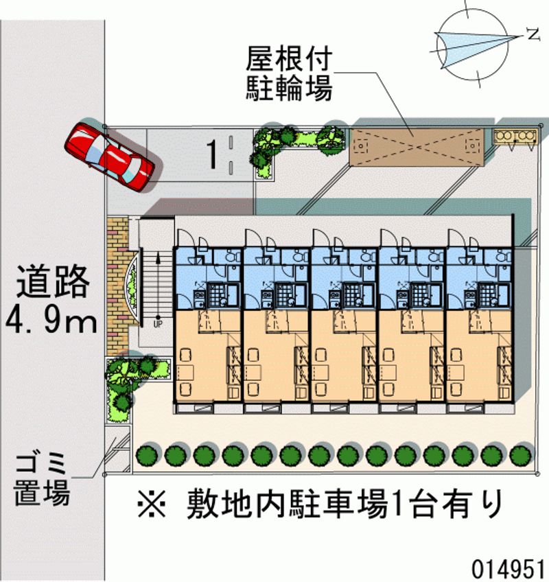 レオパレスどりぃむ２１ 月極駐車場