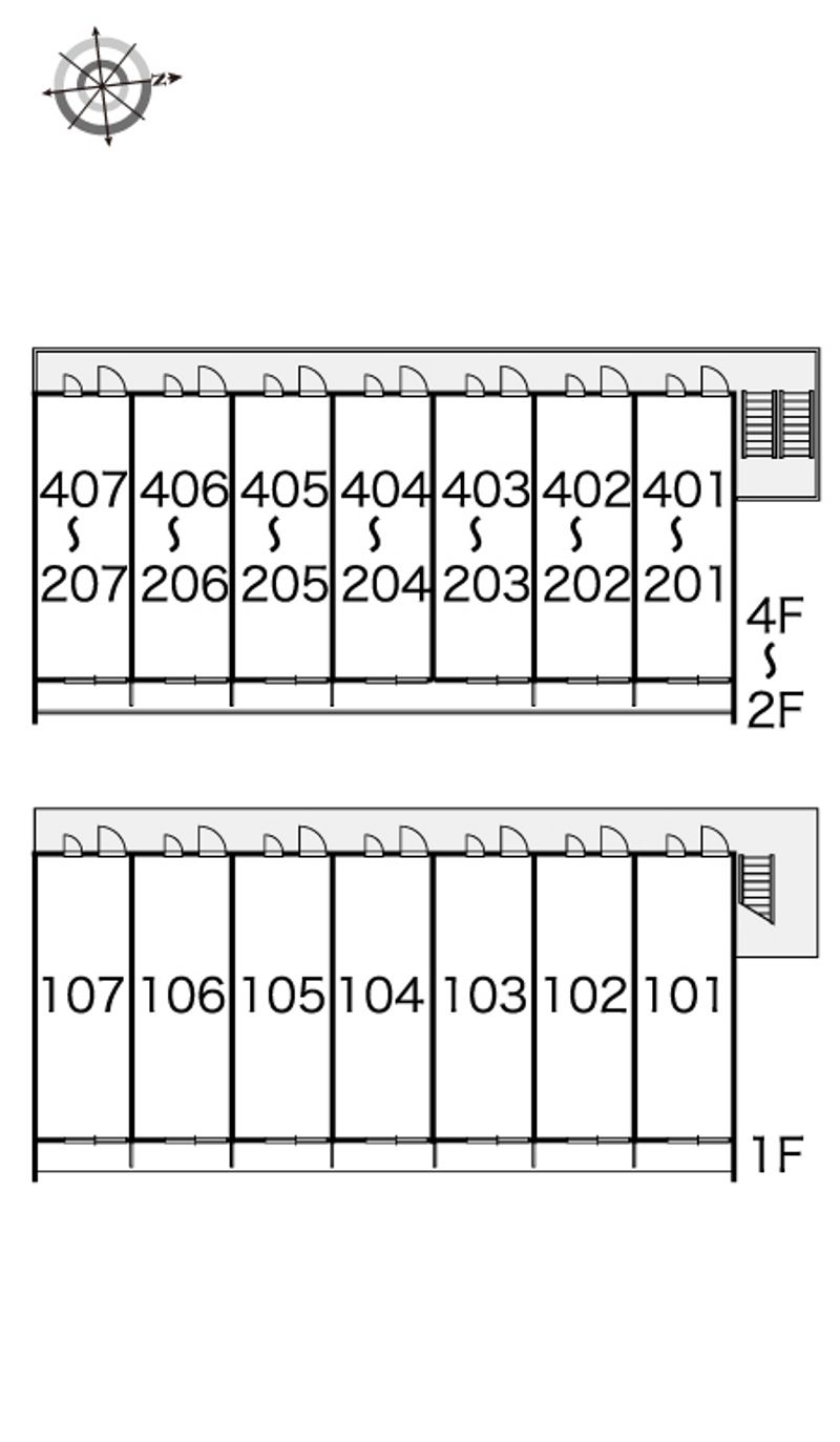 レオパレスカーサ桜井町 間取配置図