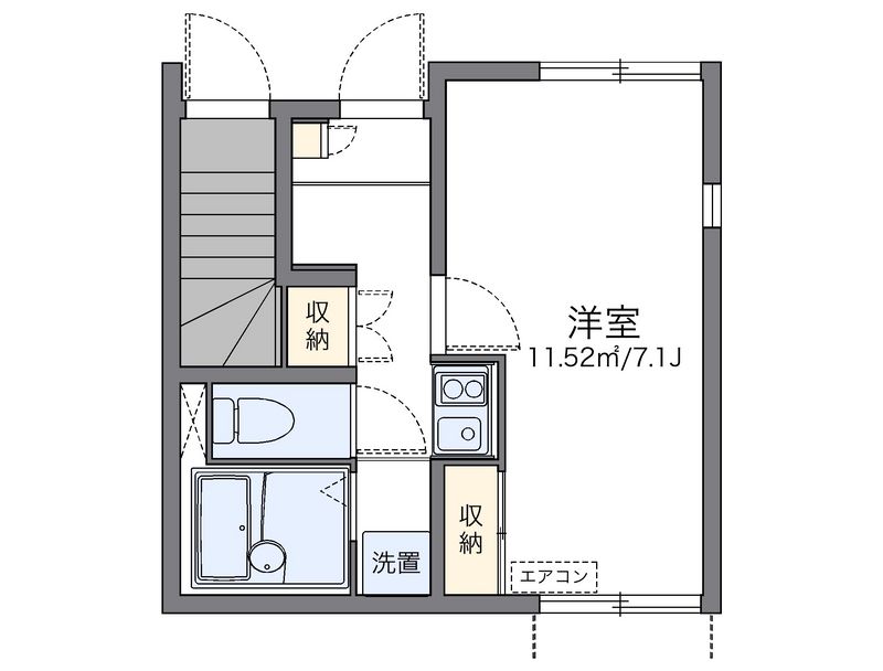 レオネクストＯＤＡＷＡＲＡ 間取図