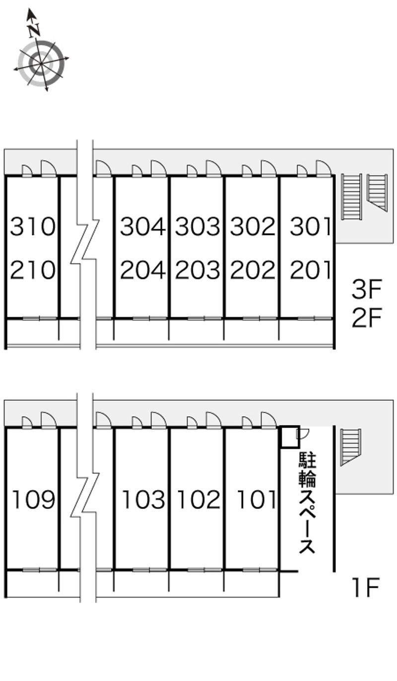 レオパレスＮＥＷ　ＢＲＯＡＤ 間取配置図