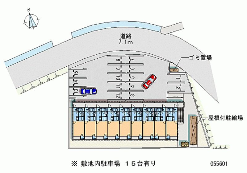 55601 Monthly parking lot