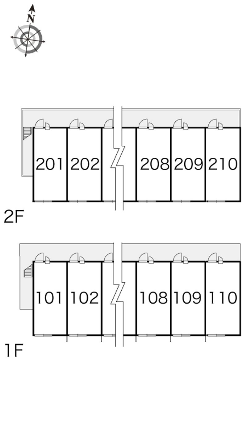 レオパレスメゾンレーブⅡ 間取配置図