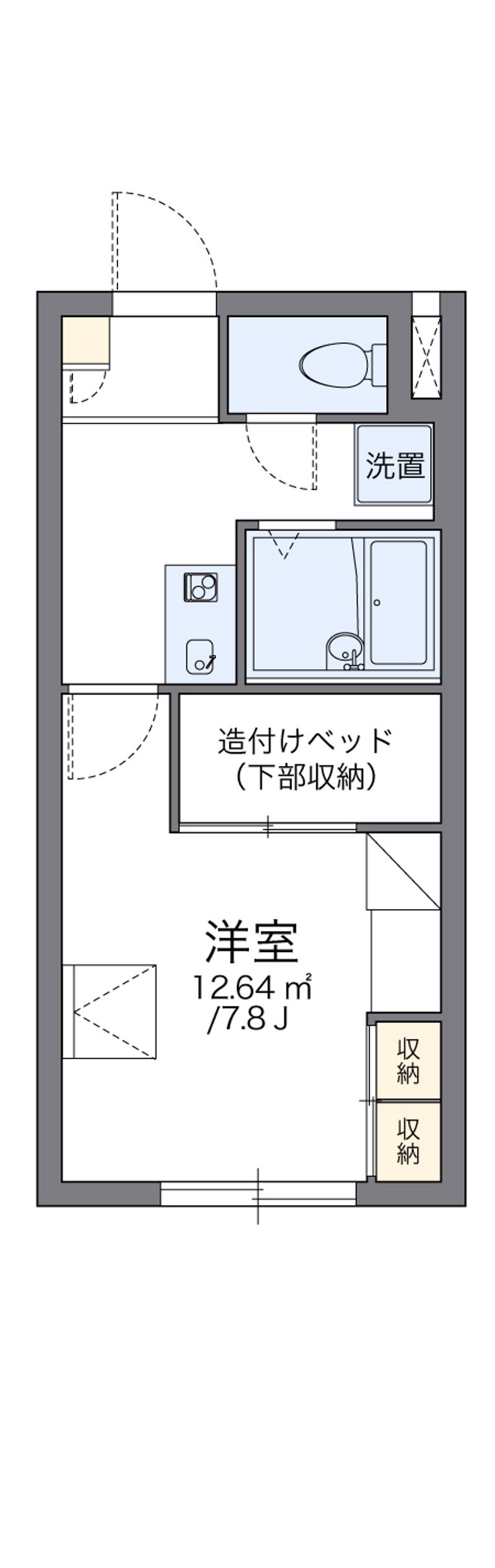 レオパレス越前谷 間取図