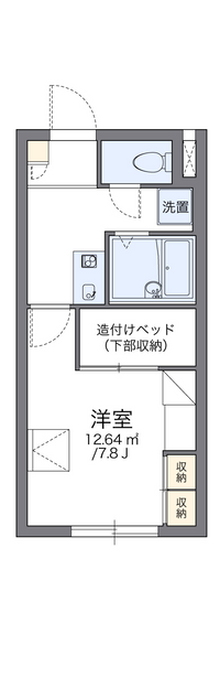 レオパレス越前谷 間取り図