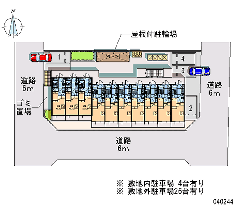 レオパレスアンテルブルグⅡ 月極駐車場