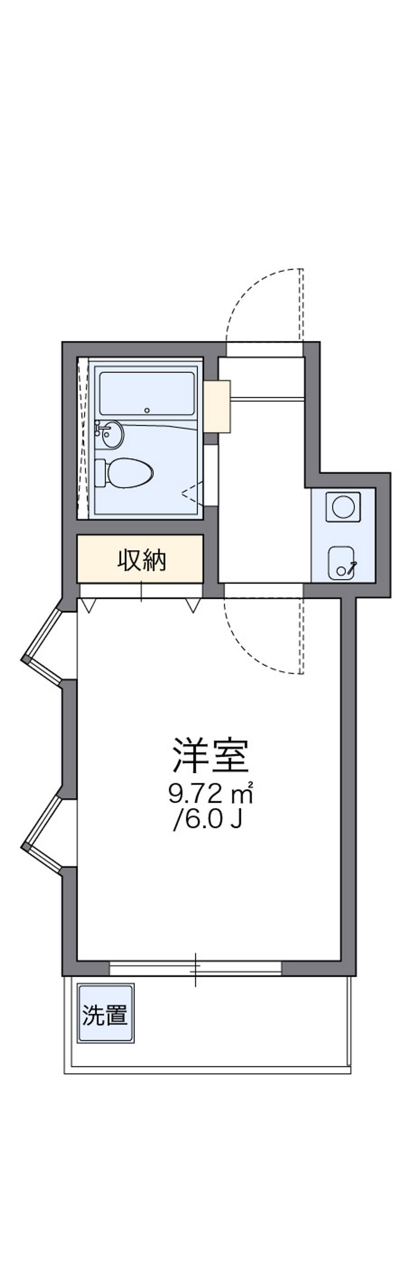 レオパレス瓢箪山第５ 間取図