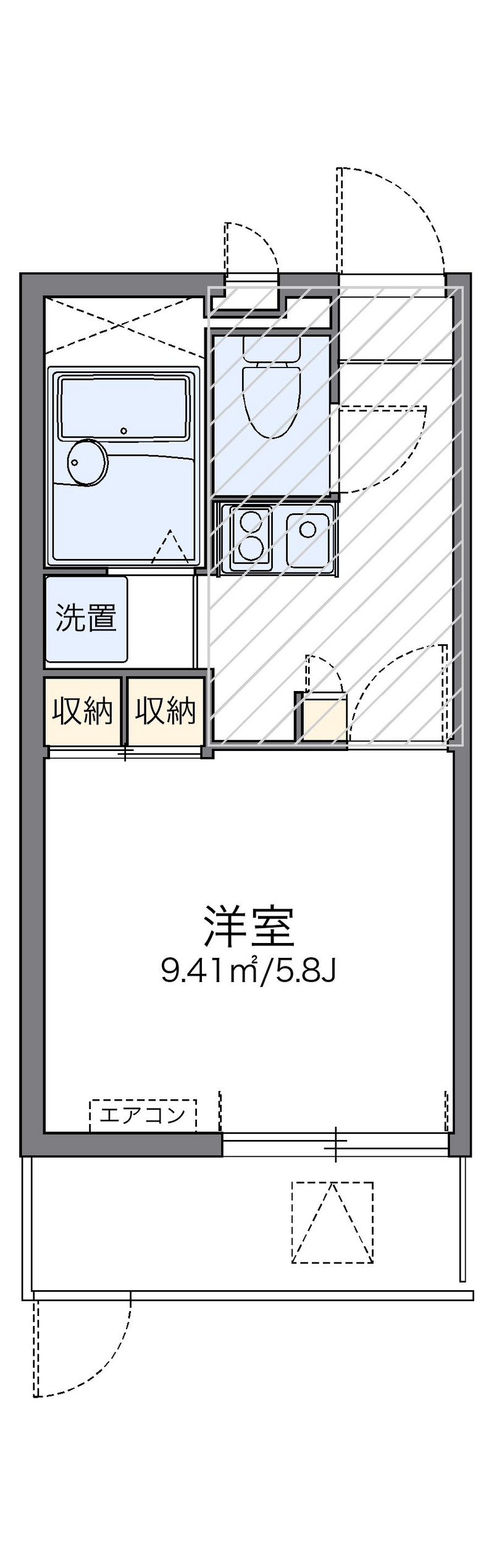レオパレスエスタ門真 間取り