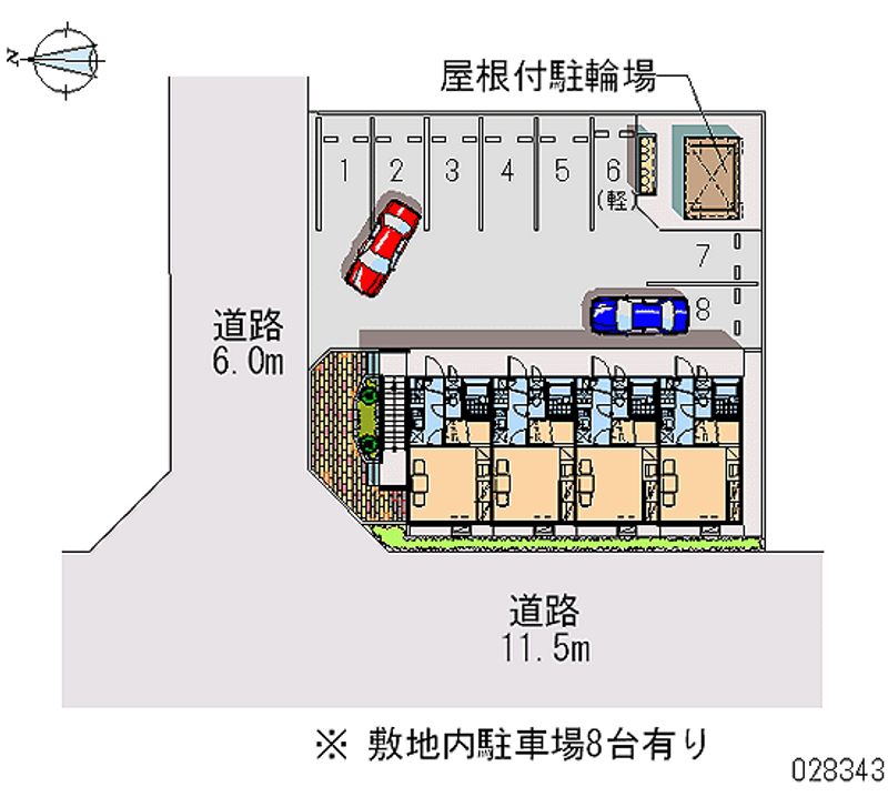 レオパレスアルビレオ 月極駐車場