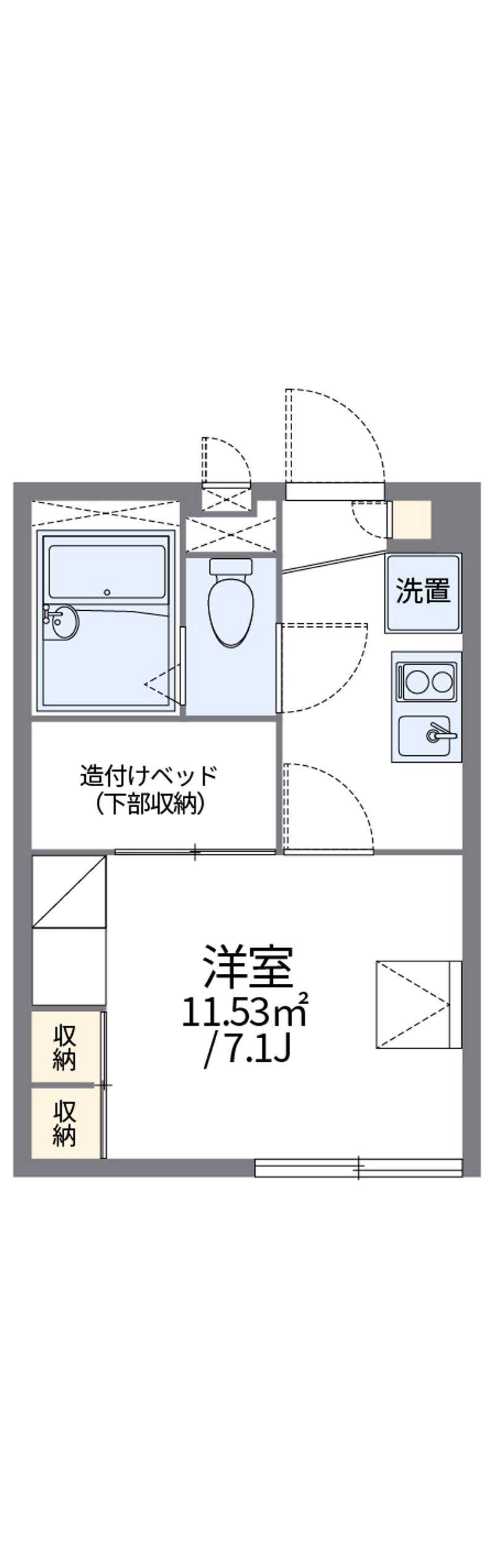 レオパレスサンヴィレッジ１８ 間取図