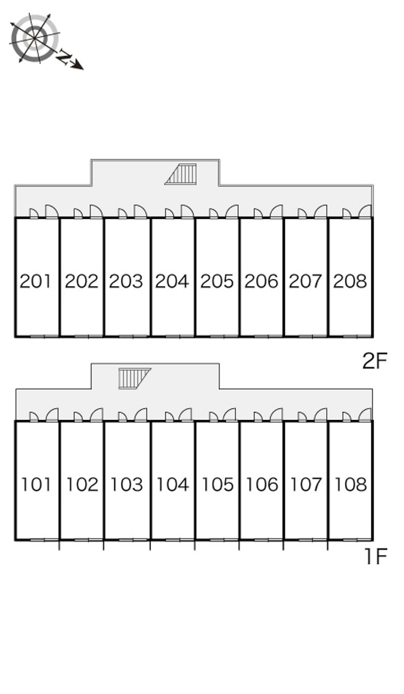 レオパレスコート　ひこね 間取配置図