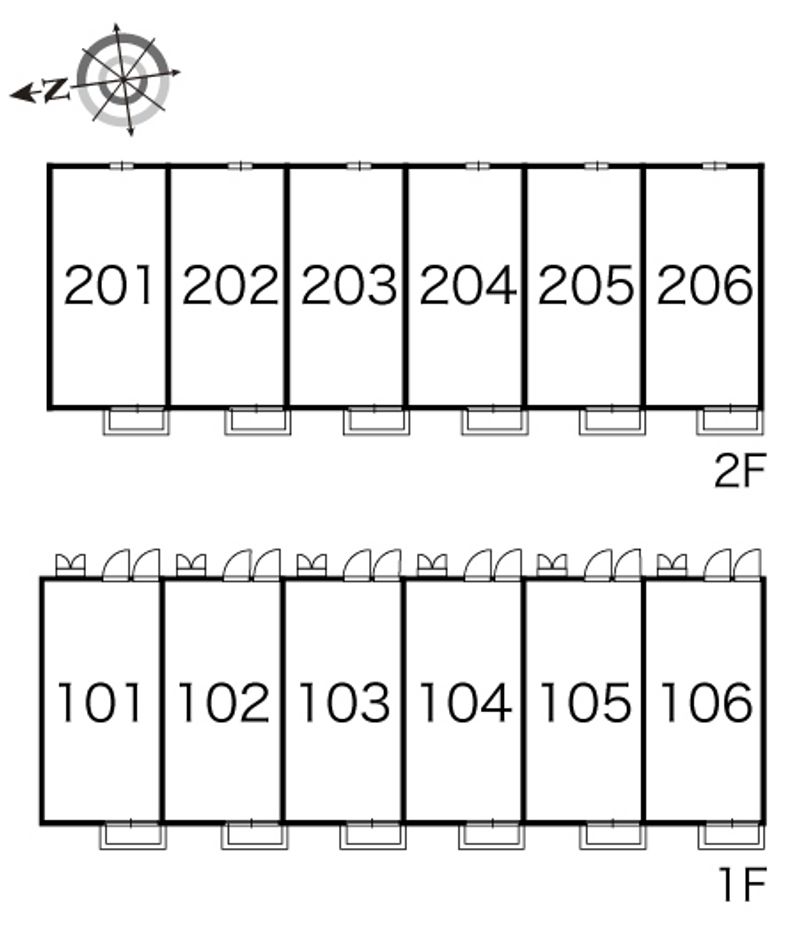 レオパレスサクセス 間取配置図